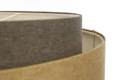 Hängeleuchte Doblo Rattan Elegant Graphitgrau, Beige-Braun, Graphitgrau