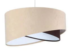 Hängeleuchte Galaxy 102 Lampenschirmhöhe 23 50 Metall Weiß Beige, Braun, Weiß