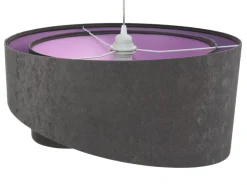 Hängeleuchte Galaxy 102 Lampenschirmhöhe 23 50 Metall Weiß Dunkelgrau, Lila