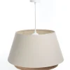 Hängeleuchte Sensei Lampenschirmhöhe 30 Metall Weiß 50 117 Beige, Creme