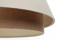 Hängeleuchte Sensei Lampenschirmhöhe 30 Metall Weiß 50 117 Beige, Creme