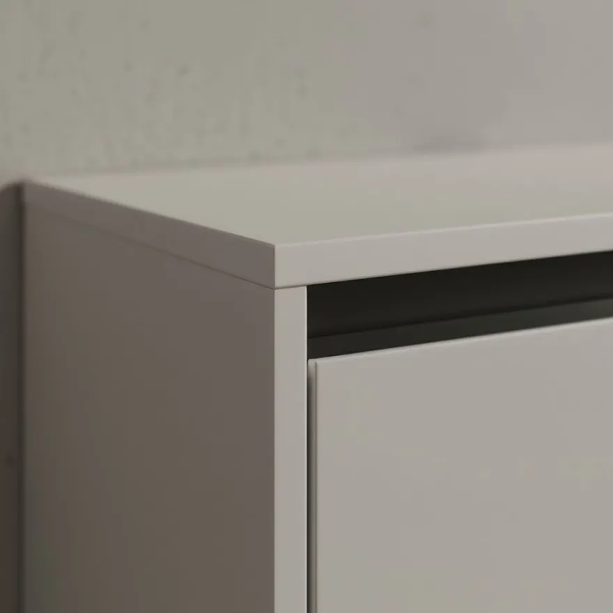 Hochschrank Hamburg mit Schublade und Türen, Soft-Close, matt, 33x181x34 cm