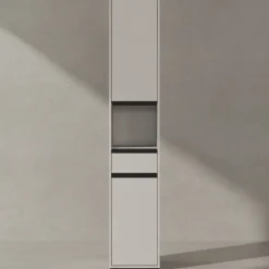 Hochschrank Hamburg mit Schublade und Türen, Soft-Close, matt, 33x181x34 cm