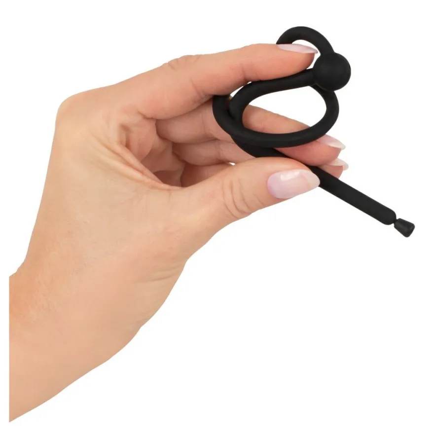 Hohler Silikon Penis-Plug Eichelring NS-Spiele Dilator Männer Sex-Spielzeug