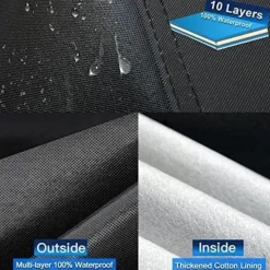 Holthly 10-Schichten Autoabdeckung Wasserdicht Atmungsaktiv für Land Rover