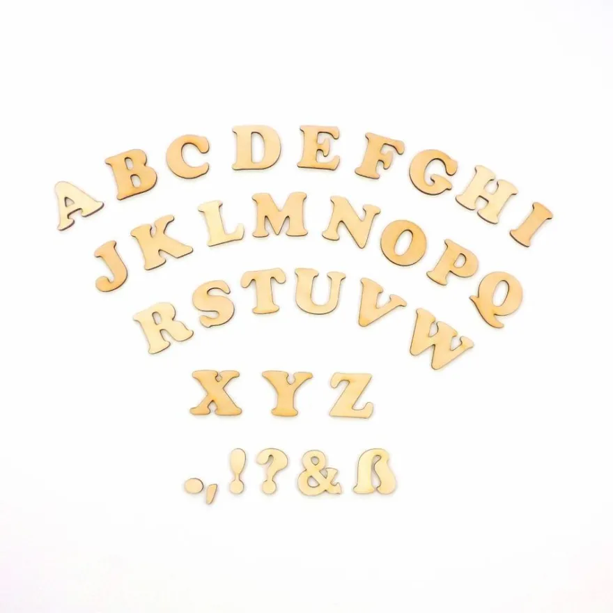 Holzbuchstabe Buchstaben Rohling A-Z Holz Kinderzimmer für Türschild Name CB 3cm