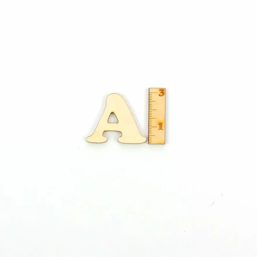 Holzbuchstabe Buchstaben Rohling A-Z Holz Kinderzimmer für Türschild Name CB 3cm