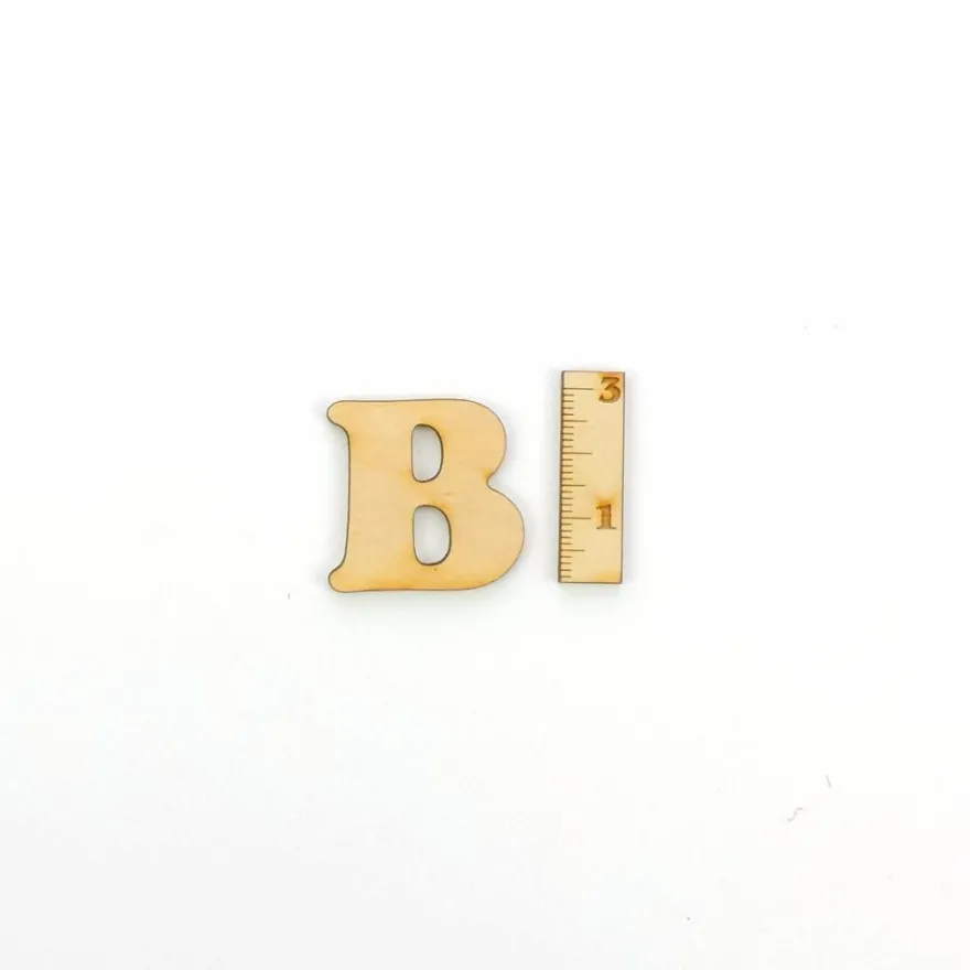 Holzbuchstabe Buchstaben Rohling A-Z Holz Kinderzimmer für Türschild Name CB 3cm