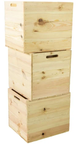 Holzkiste Natur passend für Kallax und Expeditregale
