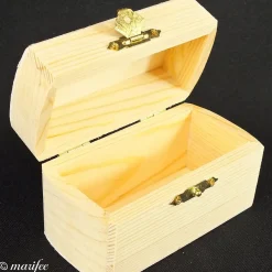 Holz-Truhe, Schatzkiste, Geschenkbox, 100 x 52x 60 mm Art.-Nr. 12235