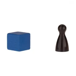Holzwürfel - Spielsteine - kantig - blau - Holz - 15 mm