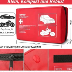 HONYAO Verbandskasten Auto 2026 - KFZ-Verbandtasche nach DIN 13164, Erste Hilfe