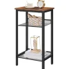 HOOBRO Beistelltisch Telefontisch Gitterablagen 38x28x74cm Industrie-Design