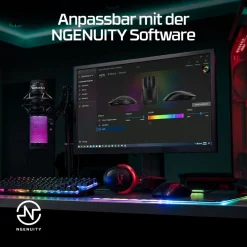 HP HyperX Pulsefire Haste 2 - Maus - optisch - 6 Tasten - kabellos, kabelgebunden