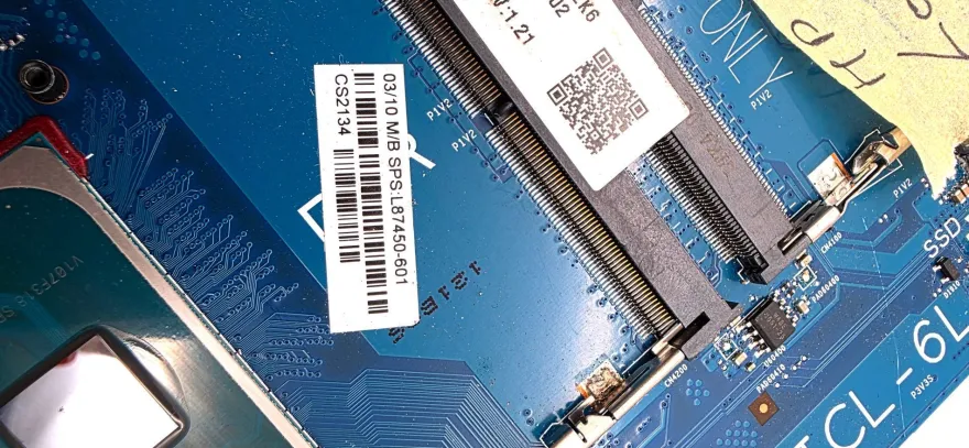 HP Laptop 17-BY Mainboard Intel Core i3-1005G1 6050A3168901 L87450-601 DEFEKT