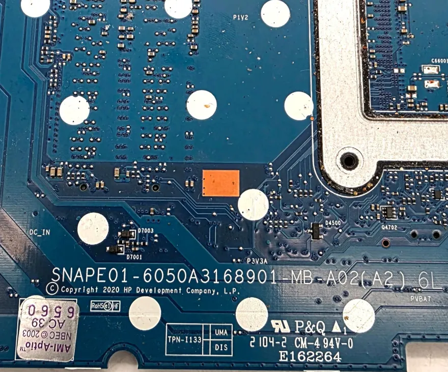 HP Laptop 17-BY Mainboard Intel Core i3-1005G1 6050A3168901 L87450-601 DEFEKT