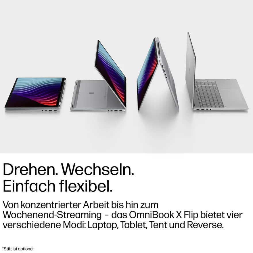 HP OmniBook X Flip Next Gen AI 16-cc0050ngx AMD Ryzen™ AI 5 430 2-in-1 Laptop 40,6 cm