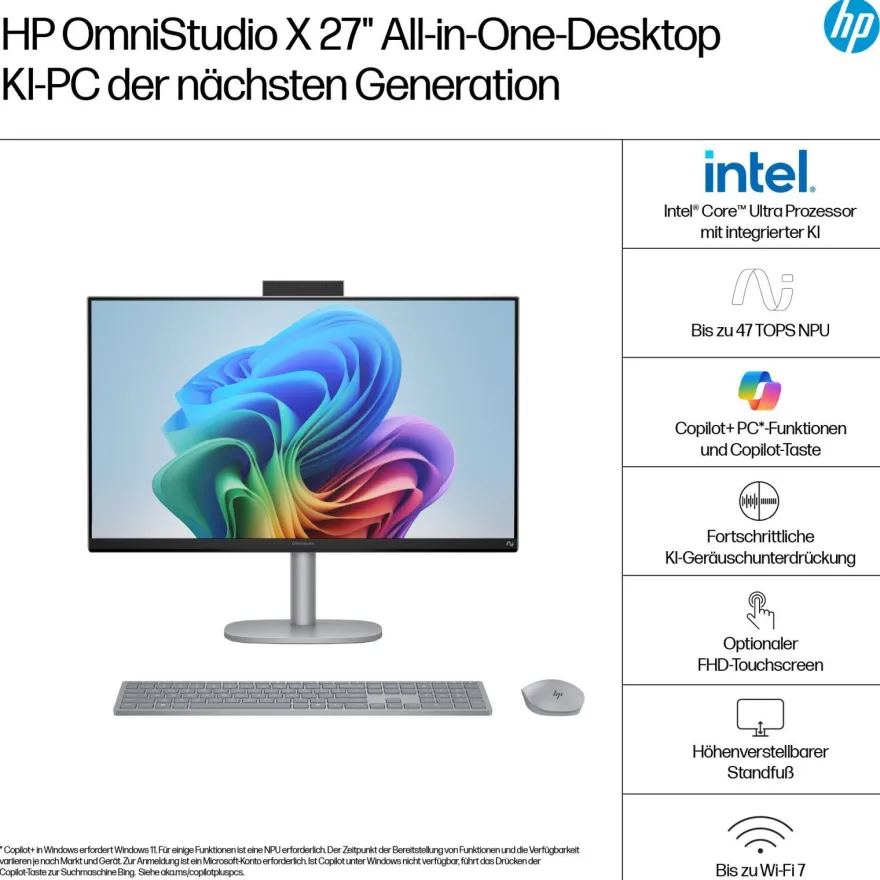 HP OmniStudio X Next Gen AI 27-cs1173ng PC, 68,6 cm (27