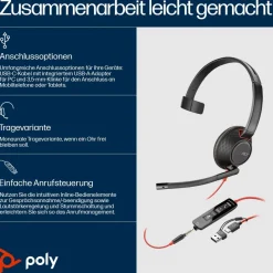HP Poly Blackwire 5210 - Blackwire 5200 series - Headset