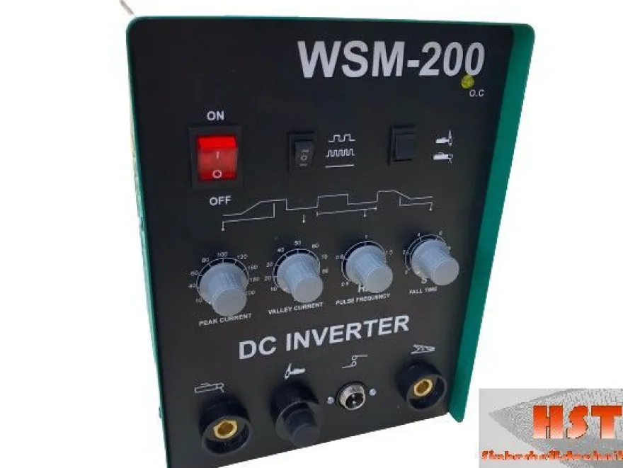 HST TIG WIG SCHWEIßGERÄT MMA WSM 200 Amp HF-Zündung Inverter Puls Funktion