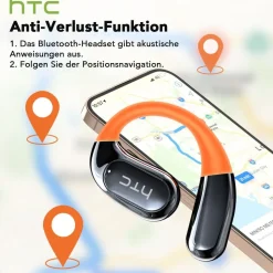 HTC NE27 Open-Ear-Übersetzungs-Ohrhörer, unterstützt Übersetzer für 135 Sprachen