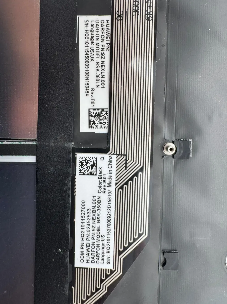 HUAWEI MateBook MACH-WX9 Palmrest Touchpad Tastatur QWERTY HQ207204080000