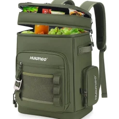 Hulongo Großer Wasserdichter Isolierter Kühlrucksack, Auslaufsicher & Faltbar