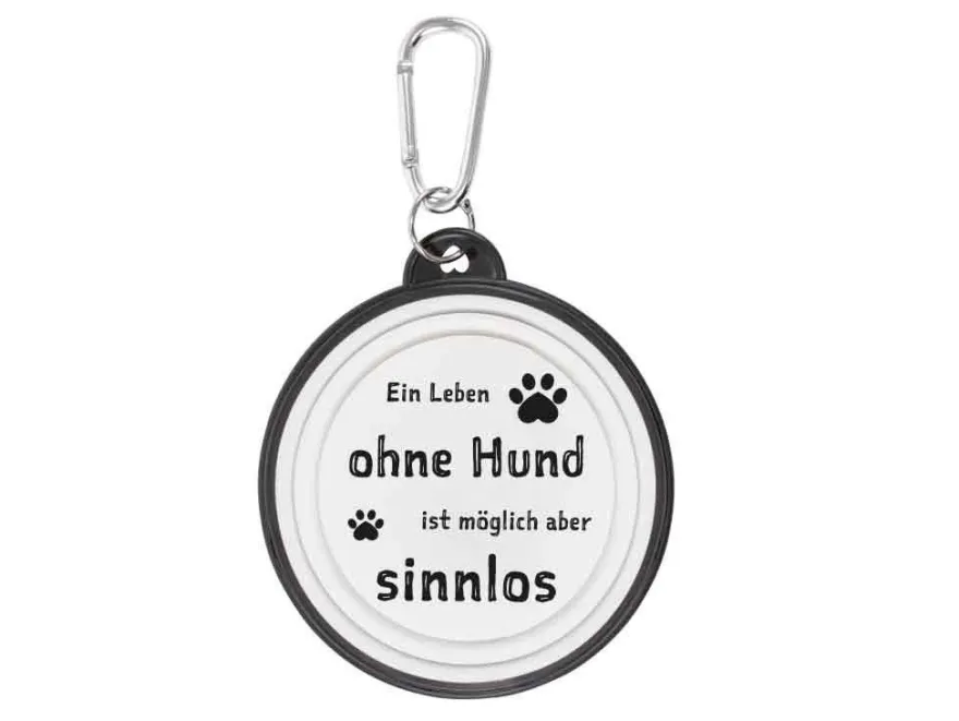1 Hundenapf, faltbar, ideal f. unterwegs, Karabinerhaken, Hundenäpfe Napf Näpfe Hund