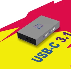 Hurricane 3518C3 320GB Aluminium Externe Festplatte, 3.5 Zoll, USB C HDD extern Bac