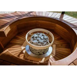 HUUM HIVE Mini Saunaofen 9 kW finnischer Saunaofen Standofen inkl. Air-Tunnel