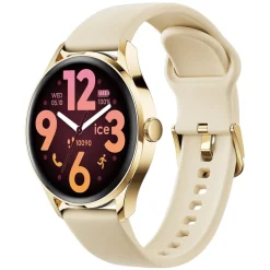 Ice-Watch Damenuhr Smartwatch ICE Smart 3.0 Round Goldfarben/Beige 025115