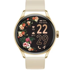 Ice-Watch Damenuhr Smartwatch ICE Smart 3.0 Round Goldfarben/Beige 025115