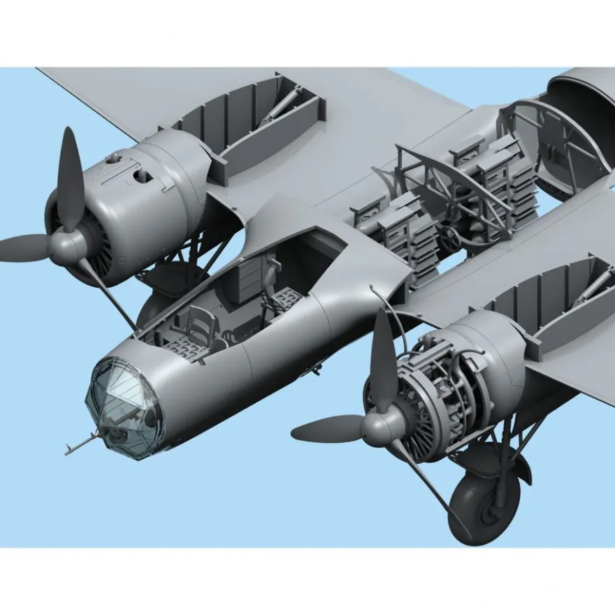 ICM - Do 17Z-2 - WWII German Bomber - 1:48 - 245 Teile