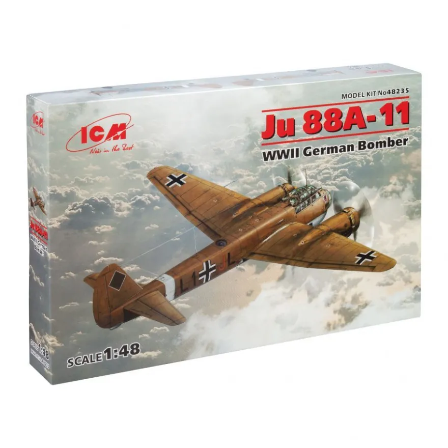 ICM - Ju 88A-11 - WWII German Bomber - 1:48 - 226 Teile
