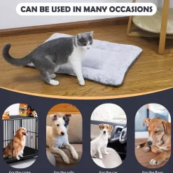 Ieuumler Hundebett Waschbare Hundematte, Flauschige Weiche und Warme Hundedecke