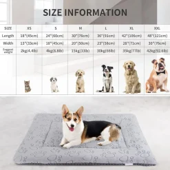 Ieuumler Hundebett Waschbare Hundematte, Flauschige Weiche und Warme Hundedecke