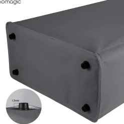 Ihomagic 45L Wäschekorb Schmal, Wäschesammler mit Griffen, Robustes Oxford