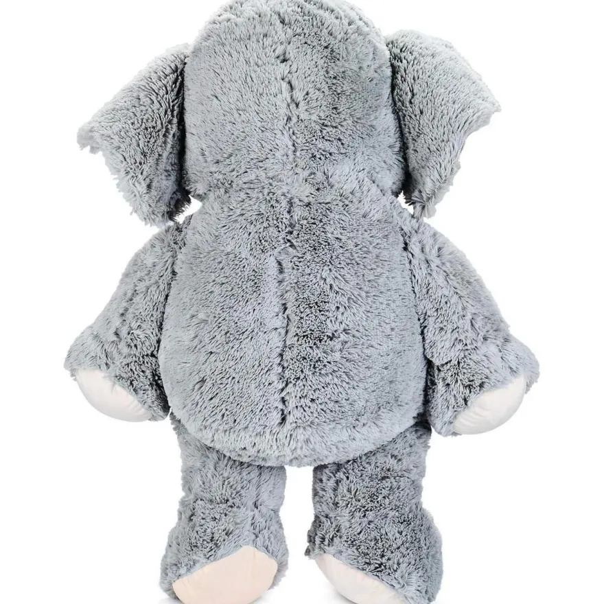IKASA Großer Elefant Stofftier Riesenelefant Plüschtiere für Kinder, Grau, 100cm