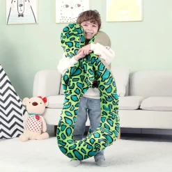 IKASA Riesenschlange Kuscheltier 270cm, Großes Plüschtier Kobra Stofftier