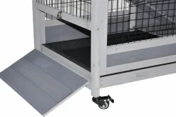 Indoor Kleintierstall Meerschweinchenstall Belinda mit Rollfüßen 90x53x95 cm