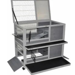 Indoor Kleintierstall Meerschweinchenstall Belinda mit Rollfüßen 90x53x95 cm