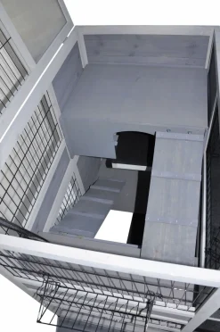 Indoor Kleintierstall Meerschweinchenstall Belinda mit Rollfüßen 90x53x95 cm