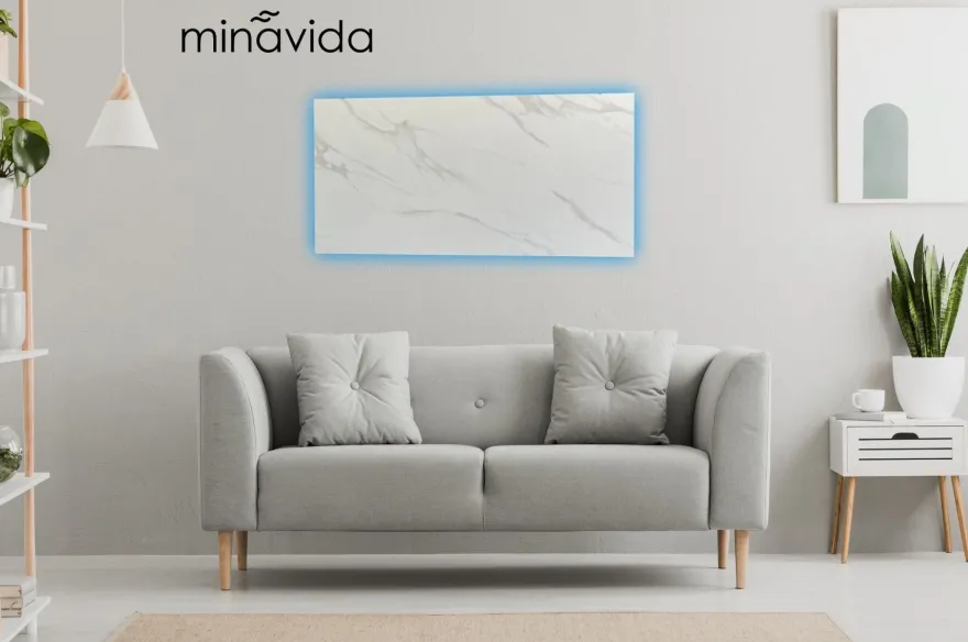 Infrarotheizung Minavida MV-500 Infrarot Heizkörper 500-1000 Watt Wandheizung