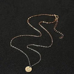 Initialen Damen Kette Buchstaben Anhänger Gold Silber Rosegold Herzen