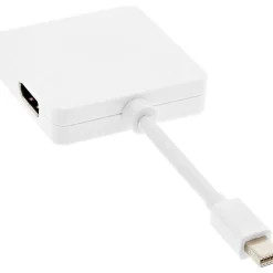 InLine® Mini DisplayPort zu HDMI/DVI/DisplayPort Adapterkabel, weiß, weiß