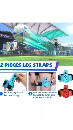 18in1 Switch Sport Zubehör Set kompatibel mit Nintendo Switch OLED Joy-Con Bundle