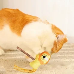 Interaktiver Katzenteaser Stick Katze Kauen Plüschtiere Spielzeug