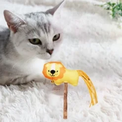 Interaktiver Katzenteaser Stick Katze Kauen Plüschtiere Spielzeug