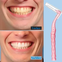 50 Interdentalbürsten L-Form in 5 Größen Rutschfester Griff für Zahnreinigung