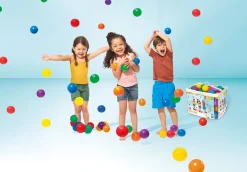 INTEX Fun Ballz 100 Stück 8cm Bälle mit Tragetasche – Spielspaß ab 2 Jahren